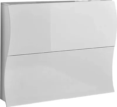 Produktbild von Schuhschrank Dabayom, Mehrzweckschrank mit 2 Klapptüren, Eingangsschuhregal, 100 %  Italy, cm 101x27h82, glänzend weiß