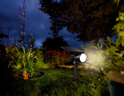 Obrázek produktu pro Philips myGarden Přízemní bodová / hrotová svítidla Puled, 4,6 W GU10, Venkovní sloupkové osvětlení, Černá, Hliník, Sklo, IP44, Terasa, Zahrada, I
