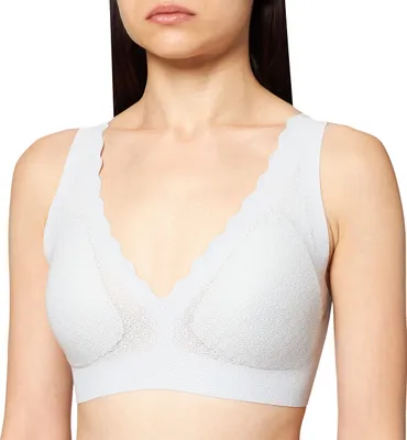Produktbild von Sloggi Zero Feel Lace Bralette BH Ohne Bügel, Farbe: Platino, Größe: XS