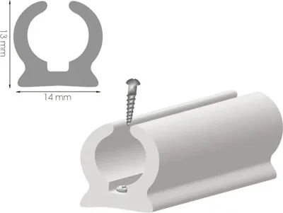Produktbild von Tessilmare Pvc-dachrinne 4 M Silber  Silber One Size