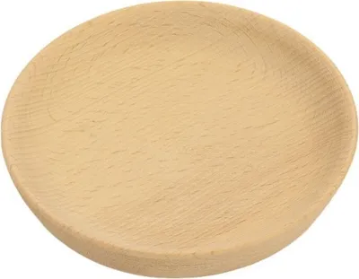 Immagine prodotto di Piccolo piatto di legno di 11 cm oliato per far giocare i bambini