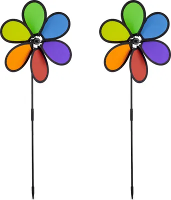 Zdjęcie produktu dla relaxdays Windrad Blume 2er Set