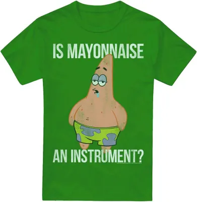Productafbeelding van SpongeBob SquarePants - T-shirt "Mayonaise-instrument" voor heren, model TV6687 (4XL), kleur: Iers groen