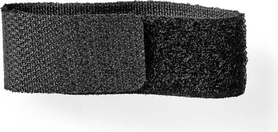 Immagine prodotto di Gestione dei cavi | Gancio e anello | Bloccato | 6 pezzi. | Nylon | Nero