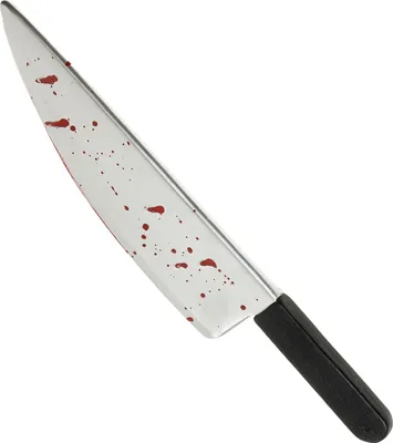 Produktbild von Blutverschmiertes Messer ca. 48 cm lang - Faschingsmesser