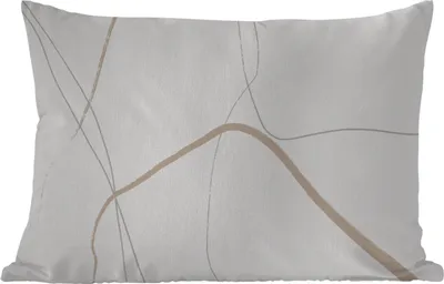 Produktbild von MuchoWow® Outdoor Kissen - Abstrakt - Minimalismus - Linienkunst - 60x40 cm - Wetterfest - Lounge Kissen - Zierkissen - Kissen für Innenräume