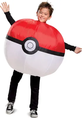 Immagine prodotto di Costume da Poké Ball per bambini gonfiabile - 122/134 (7-8 anni)