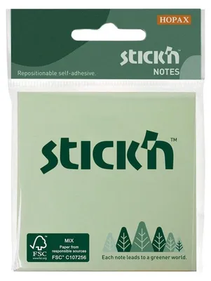 Obrázok produktu pre Notes samoprzylepny 76 x 76 mm 3 pastelowe kolory 50 kartek