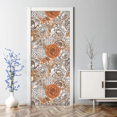Produktbild von Dekorative selbstklebend Klebefolie Türtapete Türaufkleber Aufkleber Abstrakte Geometrie 70 x 200 cm