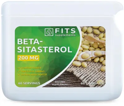 Produktbild von Beta-Sitosterol – Pflanzensterine 200 mg, 60 Kapseln