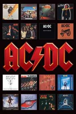 Productafbeelding van AC/DC - Albumhoezen - 61x91,5 cm - Poster