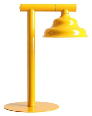 Produktbild von Tischleuchte Metall Glas 37 cm hoch Gelb GU10 Modern Beistelllampe