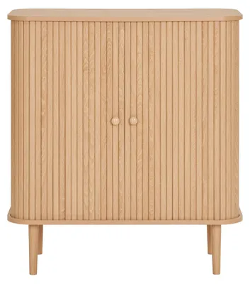 Immagine prodotto di Nikko - Credenza bassa con 2 ante in MDF e pino naturale 80x40x87 cm