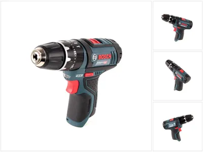 Zdjęcie produktu dla Bosch GSB 12V-15 Professional, Sterownik udarowy, Uchwyt pistoletowy, Czarny, Niebieski, Zabezpieczenie przed przegrzaniem, Przeładowanie, 1300 RPM, 380 RPM