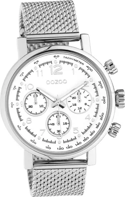 Produktbild von Oozoo Edelstahl Uni Uhr C10900 Analog Quarzuhr Armband silber Timepieces D2UOC10900