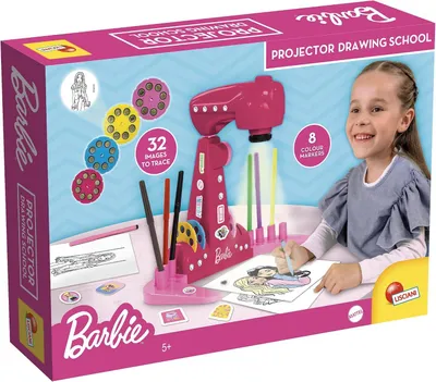 Immagine prodotto di Lisciani - BARBIE: Proiettore per disegnare - Giocattolo educativo per disegnare e colorare, adatto a bambini dai 4 anni in su - Set di disegno LED creativo
