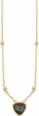 Image de cai Collier en argent sterling 925/- 42+3 cm labradorite jaune 274250043-45