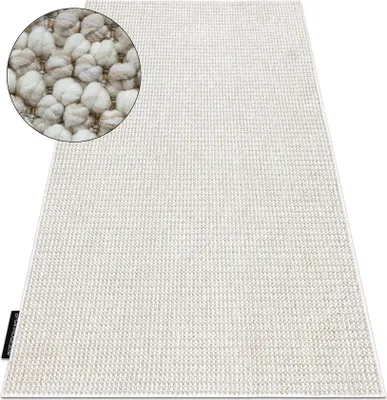 Produktbild von Teppich CASABLANCA LOOP weiß / beige Schleife weich beige 400x400 cm