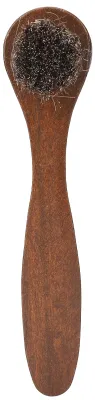 Produktbild von Schuhputzbürste mit Rosshaargriff und Holzgriff für Lederschuhe