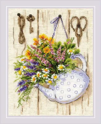 Obrázek produktu pro Riolis - sada křížkového vyšívání "Summer Tea", 24x30cm, počítaný vzor