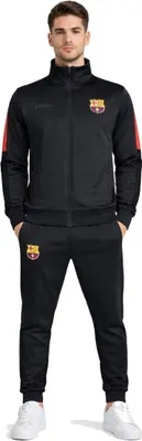 Immagine prodotto di Tuta da allenamento FC Barcellona nera per adulti - Taglia L / Large - Tuta da allenamento Barca nera uomo - Prodotto ufficiale