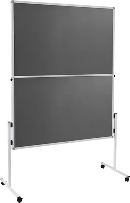 Produktbild von Moderačná tabuľa plstená 150x120 cm ECONOMY sivá