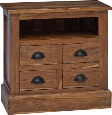 Image de Armoire de rangement avec tiroir Naturel 60 x 30 x 60 cm
