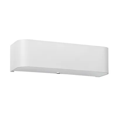 Immagine prodotto di Lampada da parete LOKKO bianco 2xE27 15W tessuto/vetro/acciaio 12x12x45cm Sollux Lighting