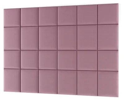 Obrázek produktu pro Set čalouněných panelů na zeď 240x180 VALERIO - růžový