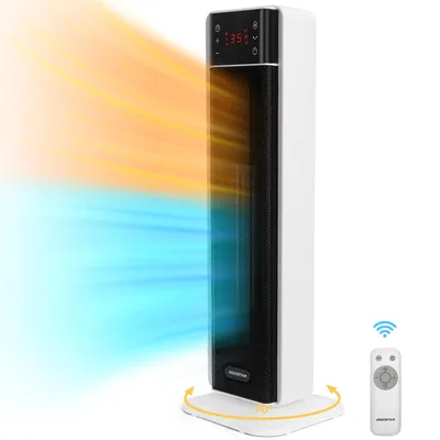 Produktbild von Aigostar Keramik Heizlüfter 2000W mit Fernbedienung, ECO-Modus, Thermostat, 70° Oszillation, 24h Timer