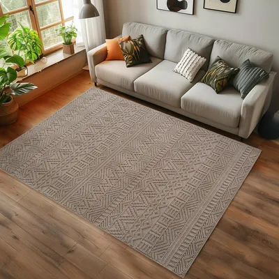 Zdjęcie produktu dla Ayyildiz | Dywan nowoczesny Helix - 120 cm x 170 cm - Beżowy - Miękki, Trwały, Boho
