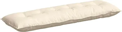 Immagine prodotto di vidaXL Cuscino per lo schienale Crema 160 x 50 cm in velluto a coste