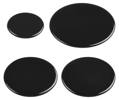 Gasherd Brennerkappen Set 4er-Pack 55/75/100 mm flach