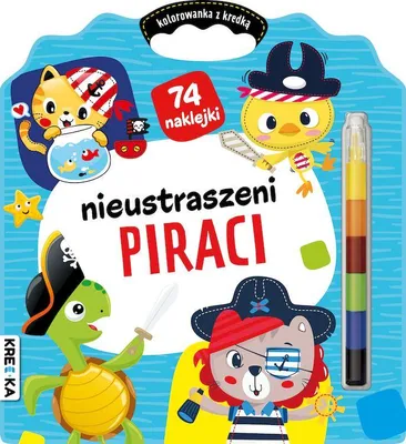 Obrázek produktu pro Kolorowanka Nieustraszeni Piraci dla dzieci z kredką segmentową