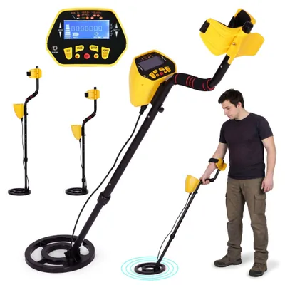 Obrázek produktu pro Detektor kovů s LCD displejem, 3 režimy, vodotěsná cívka