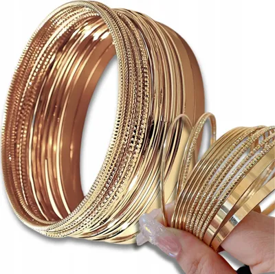 Produktbild von EDIBAZZAR | Set mit 14 goldenen Creolen für Damen, Boho-Stil, modisch, Sommer, Retro