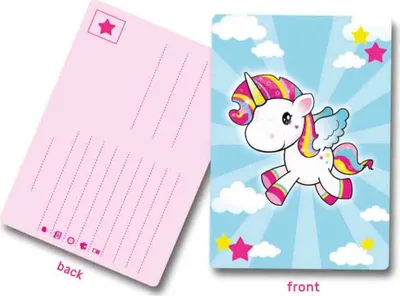 Produktbild von 8 Einhorn Poppy Einladungskarten
