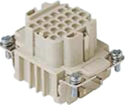 Immagine prodotto di CDDF 24 I.L.M.E. Ilme CDD inserto per presa (F) con terminale a crimpare, 24 poli + PE, 250 V, 10 A - 1 pezzo