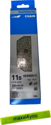 Immagine prodotto di Shimano SHIMANO E-BIKE SYSTEMS CN-E8000 ULTEGRA 11 velocità 138 maglie incl. nastro riflettente maxxi4you