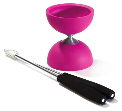 Image de diabolo 105 Gummi Aluminium 12 x 10,5 cm rose