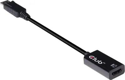 Produktbild von CLUB3D DisplayPort 1.4 auf HDMI 2.0b HDR Aktiver Adapter, DisplayPort 1.4, HDMI 2.0b, Schwarz