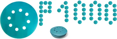 Produktbild von Wasserfeste Klett-Schleifscheiben 125 mm P1000 Zirkonkorund - 20 Stk.