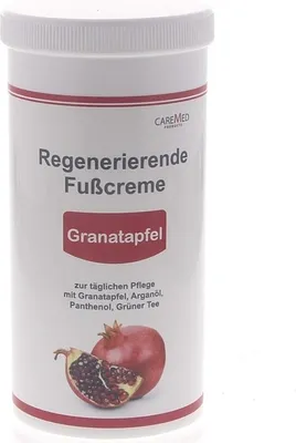 Produktbild von CareMed Regenerierende Fußcreme, mit Granatapfel Fußpflegecreme für sensible Füße
