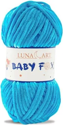 Produktbild von Luna Art Baby Fox Wolle - Weiches Polyester für Kinderprojekte, Türkis