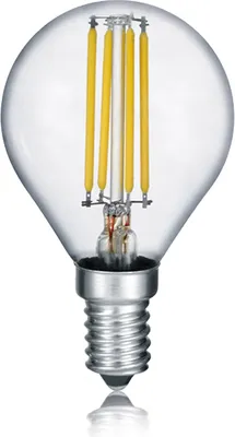 Immagine prodotto di Lampadina LED a goccia con attacco E14, 4 watt e 470 lumen in bianco caldo