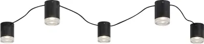Immagine prodotto di Rabalux 71295 Lampade da soffitto Looplab G9 5x MAX 28 in metallo e acrilico nero