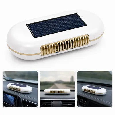 Produktbild von Solar Auto-Luftreiniger mit Ozon & Ion Technologie, ideal gegen Rauch, Haustiergerüche & schlechte Luft im Auto