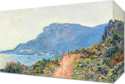 Immagine prodotto di Quadro 30x20 cm La Corniche vicino a Monaco, Monet Vintage per il Salone