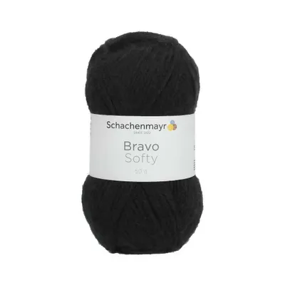 Zdjęcie produktu dla Schachenmayr Bravo Softy Black Przędza dziewiarska