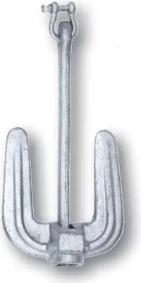 Immagine prodotto di Lalizas Ancoraggio zincato a caldo tipo Hall C 2,8, argento 8 kg, argento 8 kg